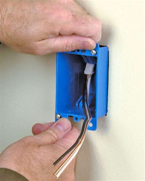 easy install electrical box|installing electrical outlet box.